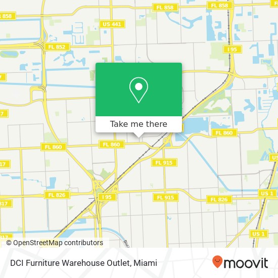 DCI Furniture Warehouse Outlet map