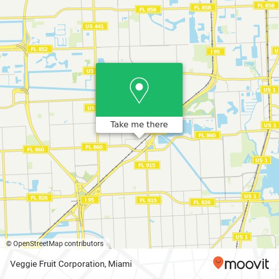 Mapa de Veggie Fruit Corporation