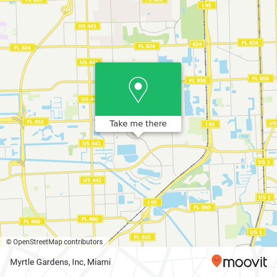 Myrtle Gardens, Inc map