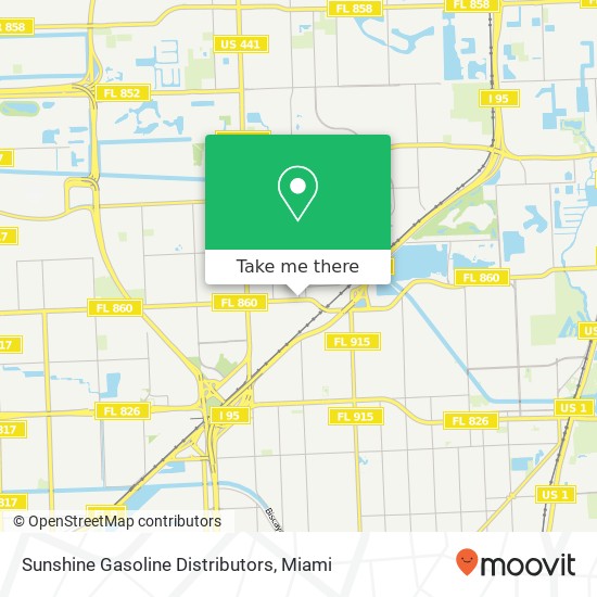 Sunshine Gasoline Distributors map