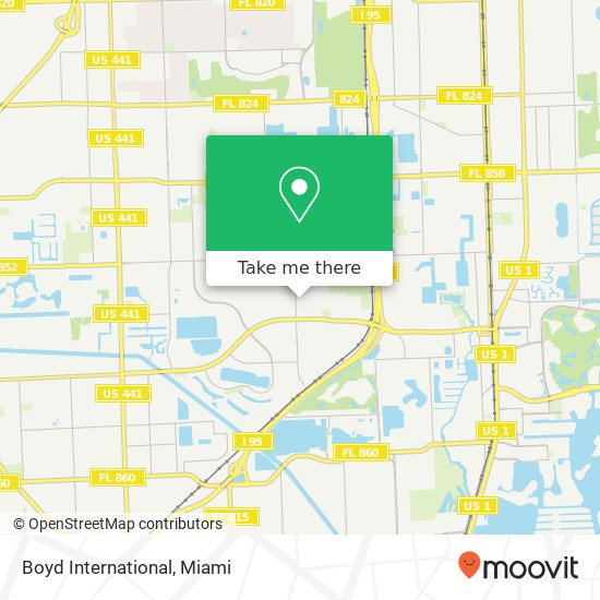 Mapa de Boyd International