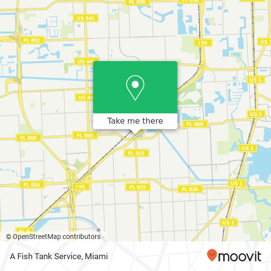 Mapa de A Fish Tank Service