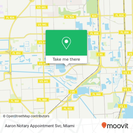 Aaron Notary Appointment Svc map