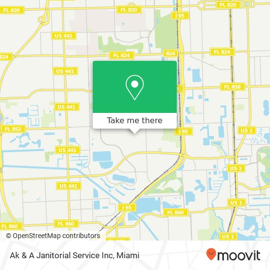 Ak & A Janitorial Service Inc map