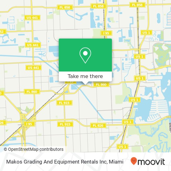 Mapa de Makos Grading And Equipment Rentals Inc