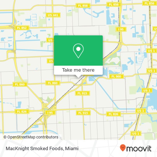 Mapa de MacKnight Smoked Foods
