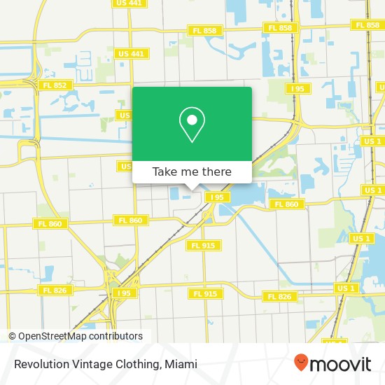 Revolution Vintage Clothing map