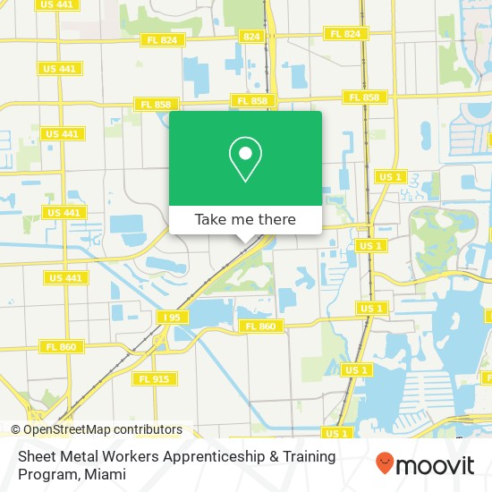 Sheet Metal Workers Apprenticeship & Training Program map