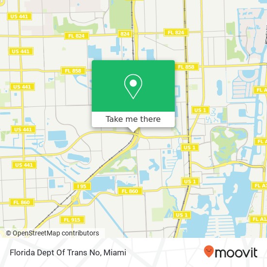 Florida Dept Of Trans No map