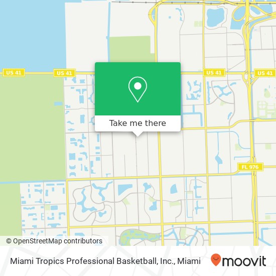 Miami Tropics Professional Basketball, Inc. map