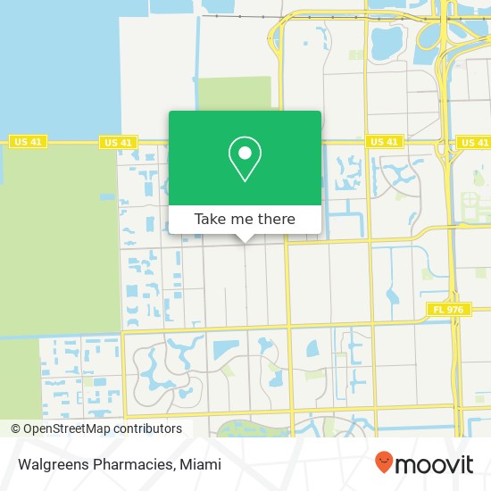 Mapa de Walgreens Pharmacies