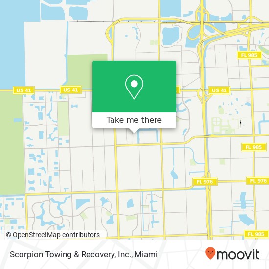 Mapa de Scorpion Towing & Recovery, Inc.