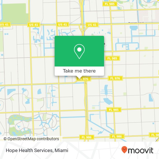 Hope Health Services map