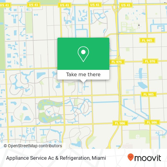 Mapa de Appliance Service Ac & Refrigeration