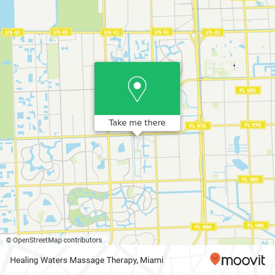 Healing Waters Massage Therapy map