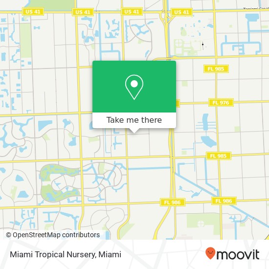 Miami Tropical Nursery map