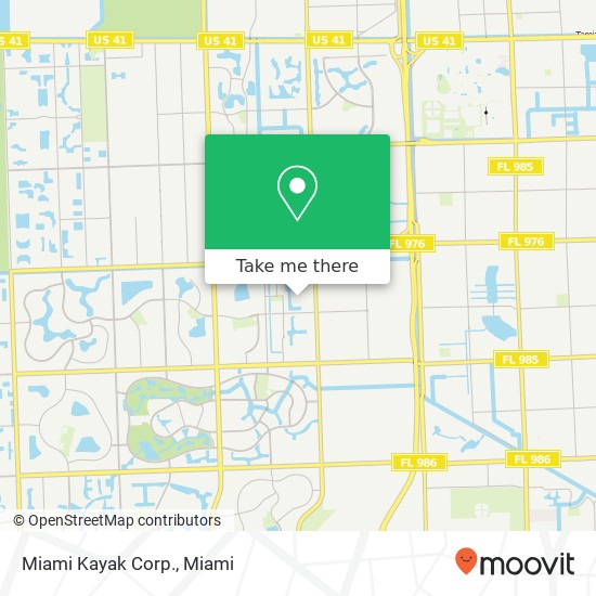 Miami Kayak Corp. map