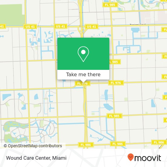 Wound Care Center map