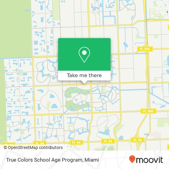 True Colors School Age Program map