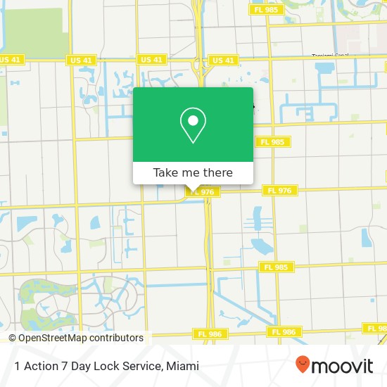 1 Action 7 Day Lock Service map