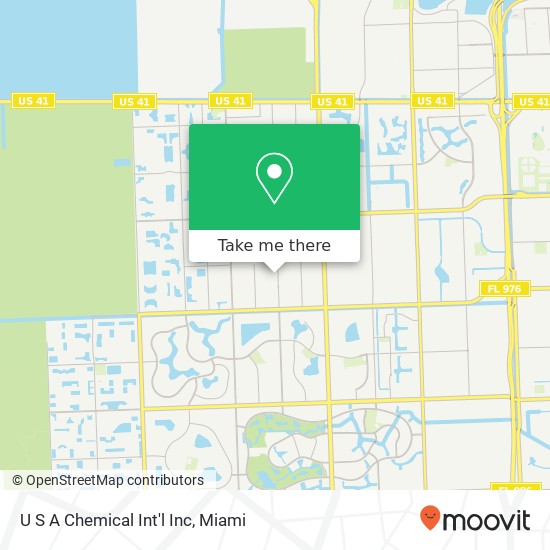 Mapa de U S A Chemical Int'l Inc