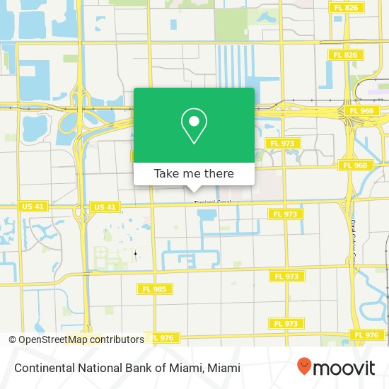 Mapa de Continental National Bank of Miami