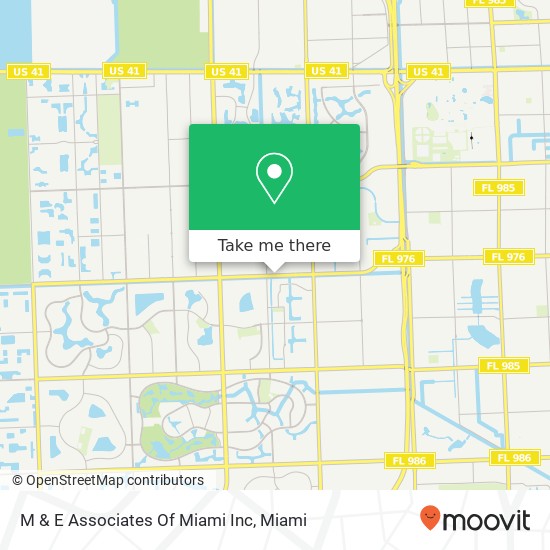 M & E Associates Of Miami Inc map