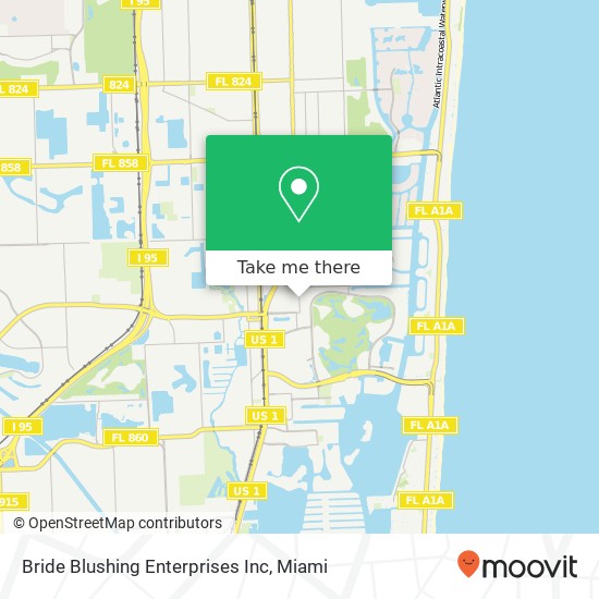 Mapa de Bride Blushing Enterprises Inc