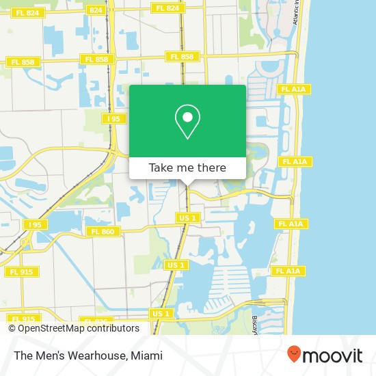 The Men's Wearhouse map