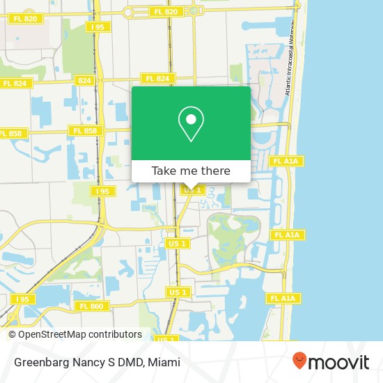 Mapa de Greenbarg Nancy S DMD