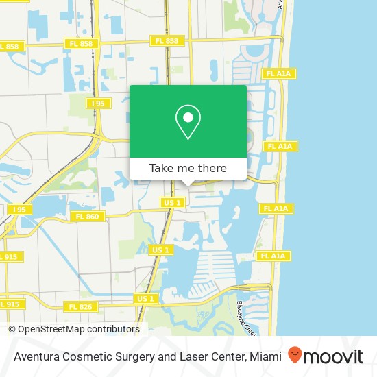 Mapa de Aventura Cosmetic Surgery and Laser Center