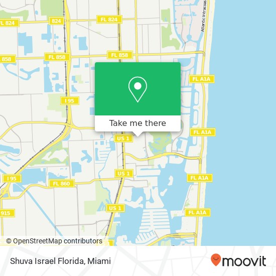 Mapa de Shuva Israel Florida