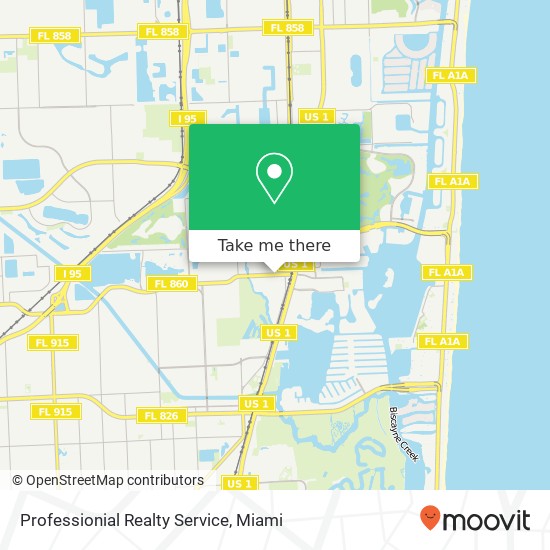 Professionial Realty Service map