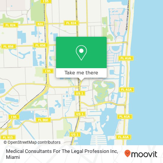 Mapa de Medical Consultants For The Legal Profession Inc