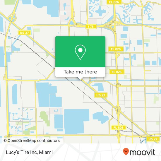 Lucy's Tire Inc map