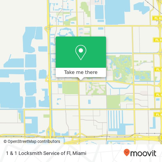 Mapa de 1 & 1 Locksmith Service of Fl