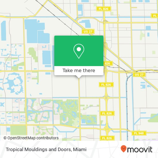 Mapa de Tropical Mouldings and Doors