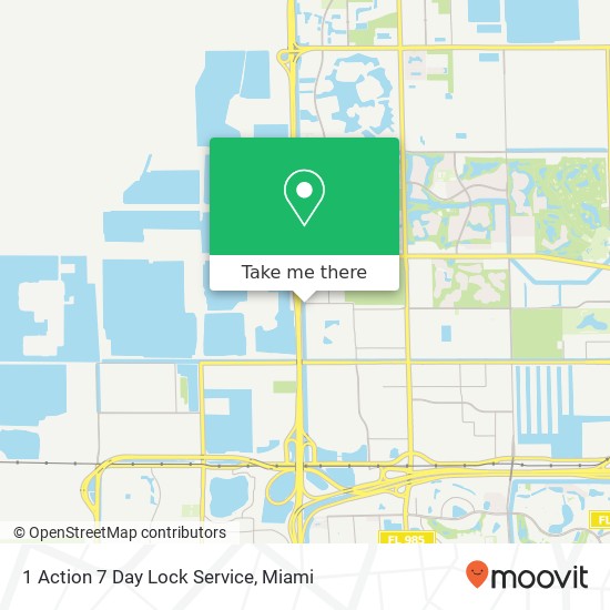 1 Action 7 Day Lock Service map