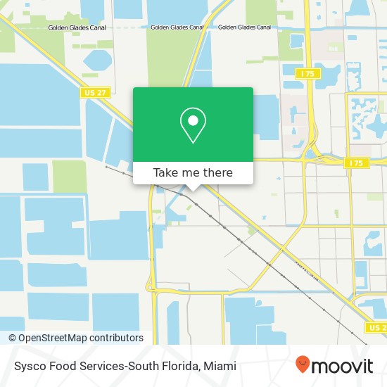 Sysco Food Services-South Florida map