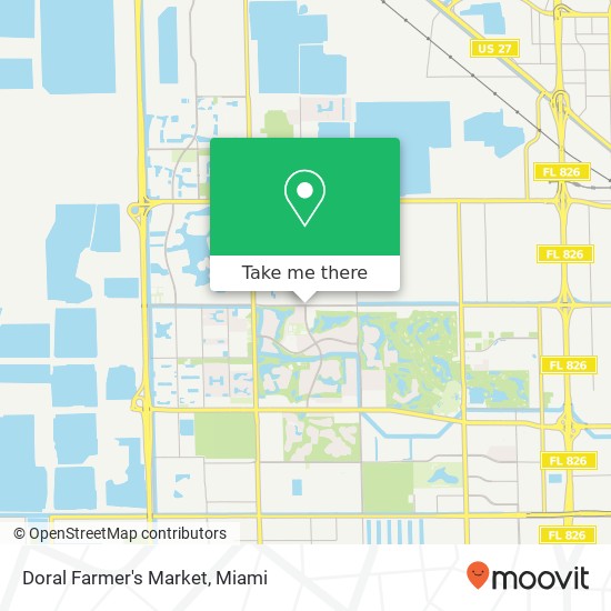 Doral Farmer's Market map