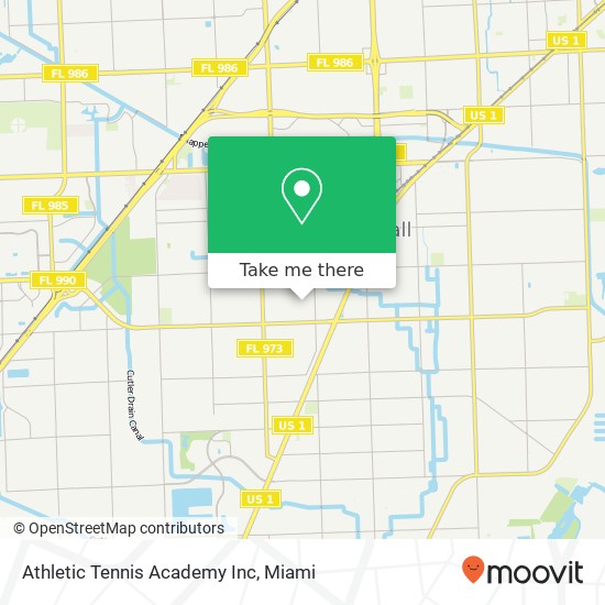 Athletic Tennis Academy Inc map