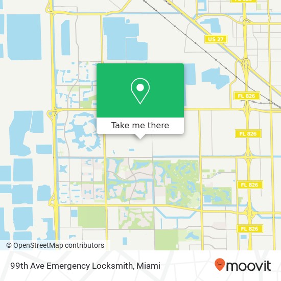 99th Ave Emergency Locksmith map