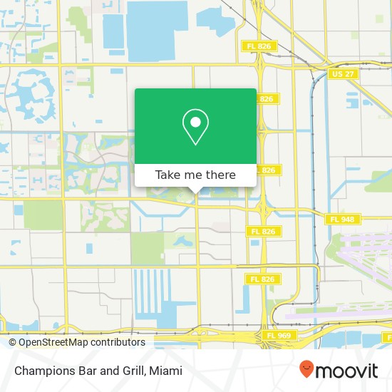 Champions Bar and Grill map