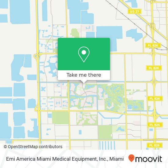 Mapa de Emi America Miami Medical Equipment, Inc.