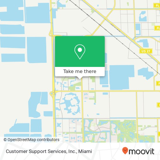 Mapa de Customer Support Services, Inc.