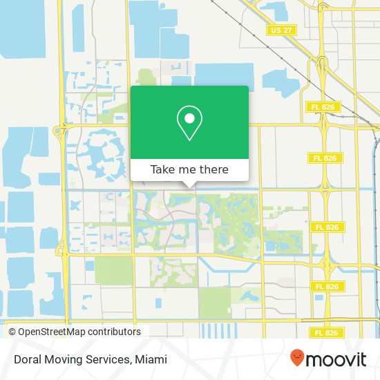 Doral Moving Services map