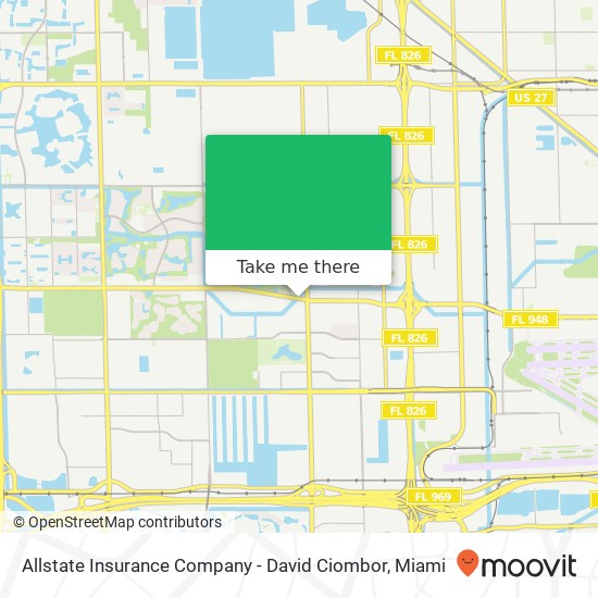 Allstate Insurance Company - David Ciombor map