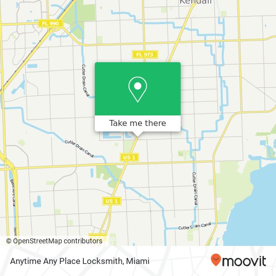 Anytime Any Place Locksmith map