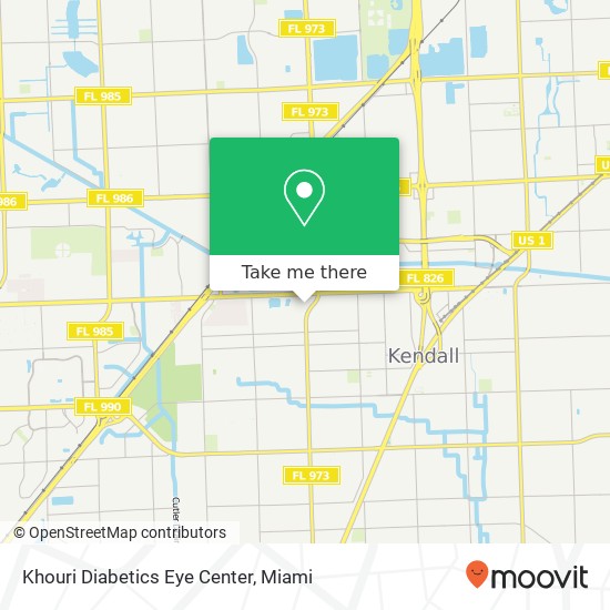 Khouri Diabetics Eye Center map