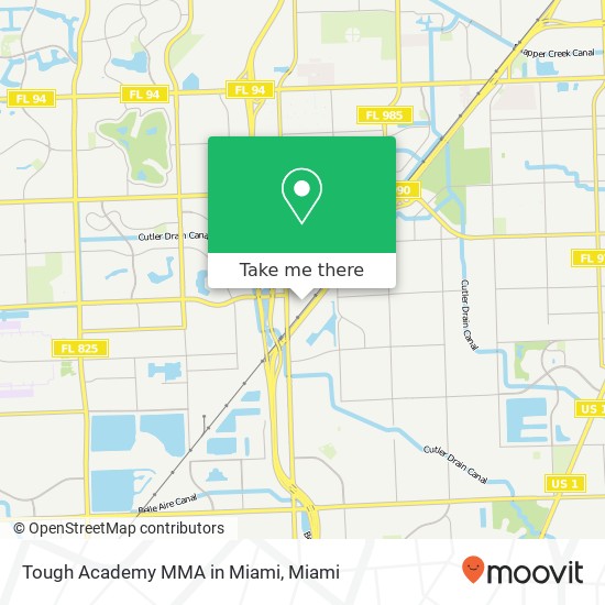 Tough Academy MMA in Miami map
